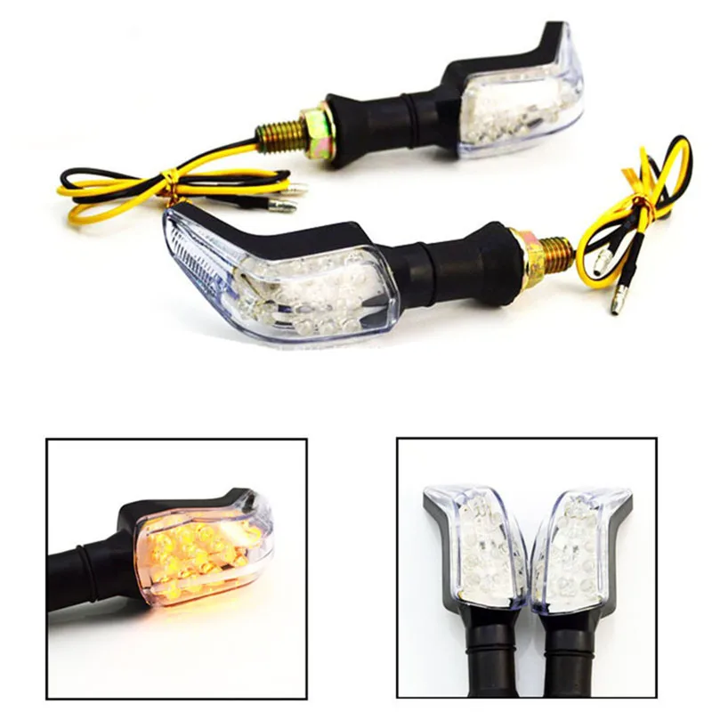 

1 Pair Universal Motorcycle LED Turn Signal Light Flashers Blinker Indicator Motorbike Turn Signal Indicators Blinker Flash Lamp
