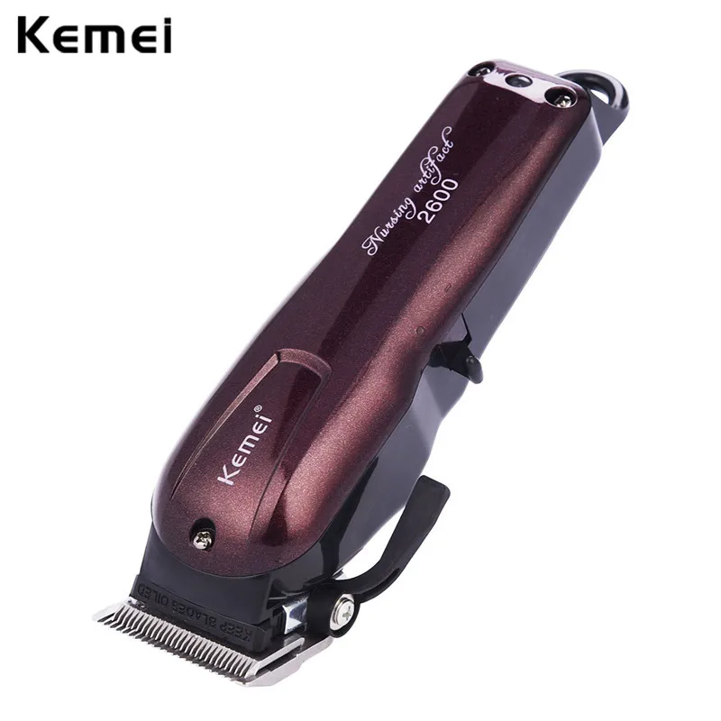 

100-240V Kemei Electric Hair Clipper Carbon Steel Blade Hair Trimmer Rechargeable Machine Hair Cutter Shaver Razor tondeuse