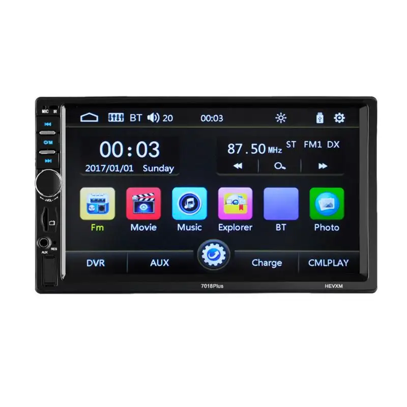 

7inch LCD Touch Screen Bluetooth Hands-free Car Kit Car Auto MP4 MP5 Player FM Radio Function USB Car Charger