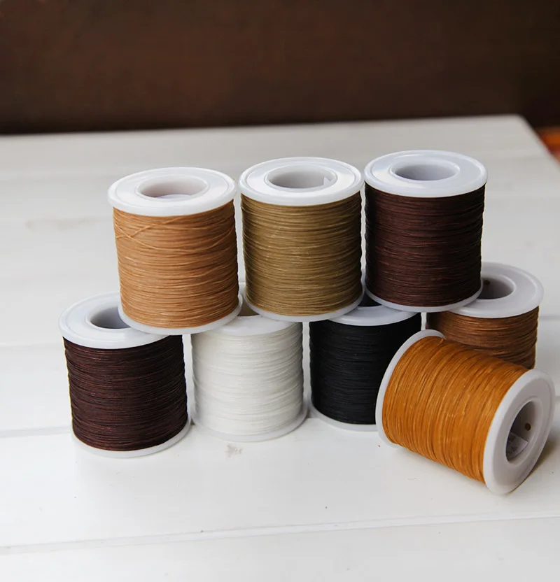 Buy 0.5mm/0.7mm 260M round wax line Leather round hand