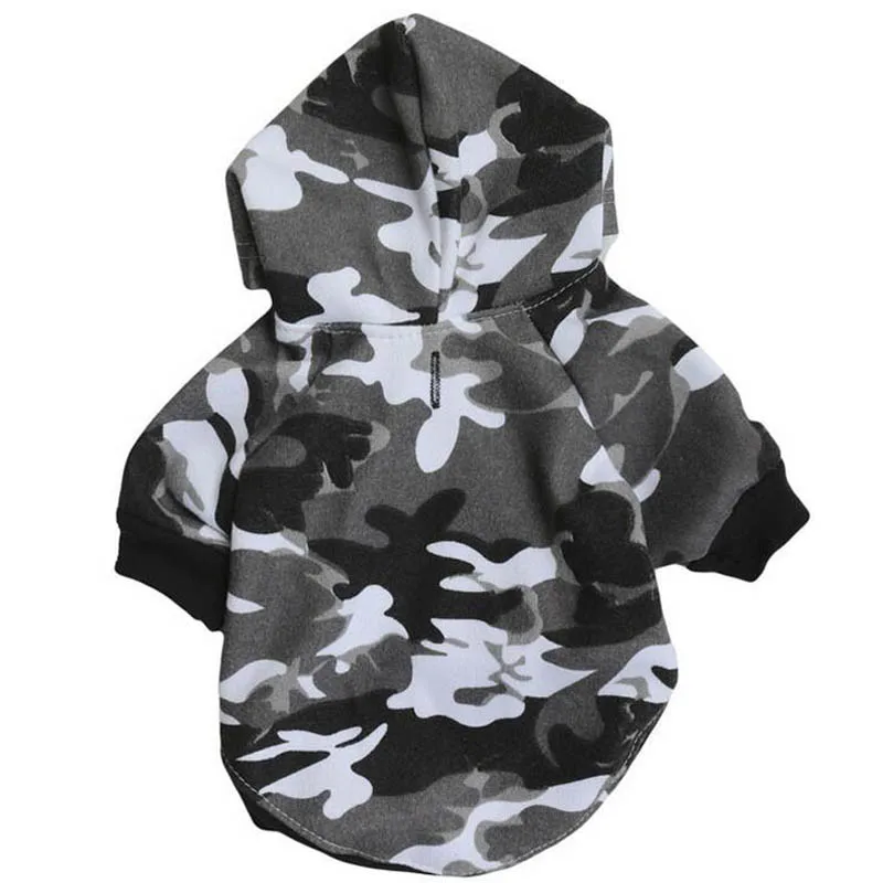 Dog Clothes Camo Camouflage Army Dog Hoodie Cothes Spring ...