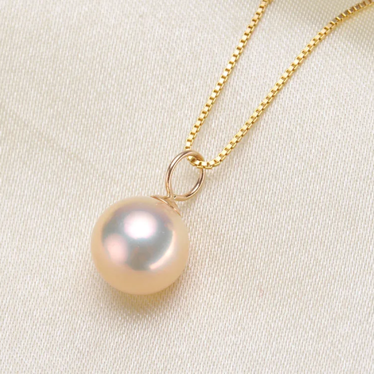 

Luxury genuine G14K Gold Accessories Fashion Pearl Pendant Settings Findings Pendant Mountings Women Accessories Female Jewwelry