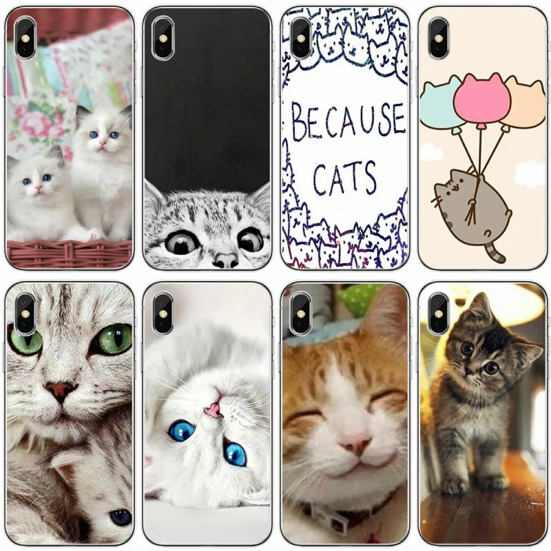 Meow милый мягкий силиконовый чехол для iPhone 6 6plus 7 8 plus 5 5S 5C SE X XS XR Max | Мобильные