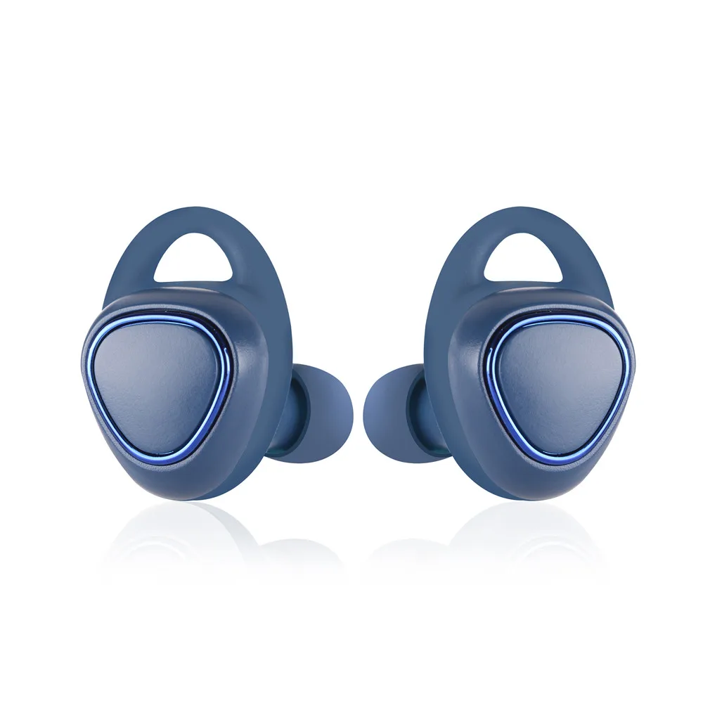 Sports in-ear stereo bass noise reduction earbud wireless hands-free headset for Samsung Gear iConX SM-R140#10 - Color: Blue