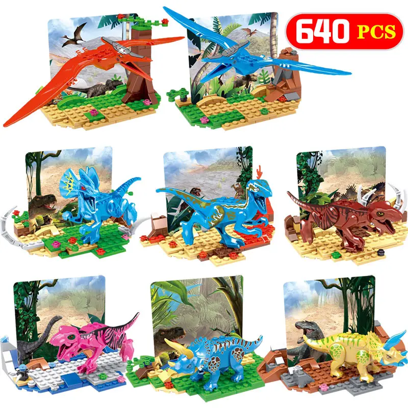 blocks world dinosaurs instructions