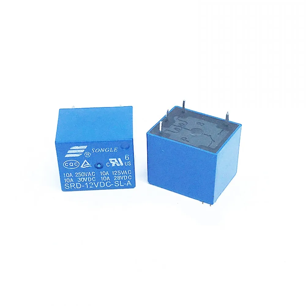 50 шт. реле SRD-05VDC-SL-A SRD-12VDC-SL-A SRD-24VDC-SL-A SRD-48VDC-SL-A 05V 12V 24V 48V 10A 250VAC 4PIN T73