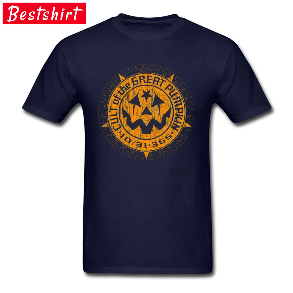 Casual Normal Short Sleeve Tops T Shirt Summer/Autumn Crew Neck 100% Cotton Boy T-Shirt Normal Tee-Shirts 2018 Cult of the Great Pumpkin Alchemy Logo 15715 navy