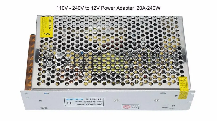 DC 12V 1A 2A 5A 8.5A 10A 15A 20A 30A переключатель питания адаптер трансформатор AC 110 V-240 V К DC12V для светодиодной ленты свет светодиодный лента