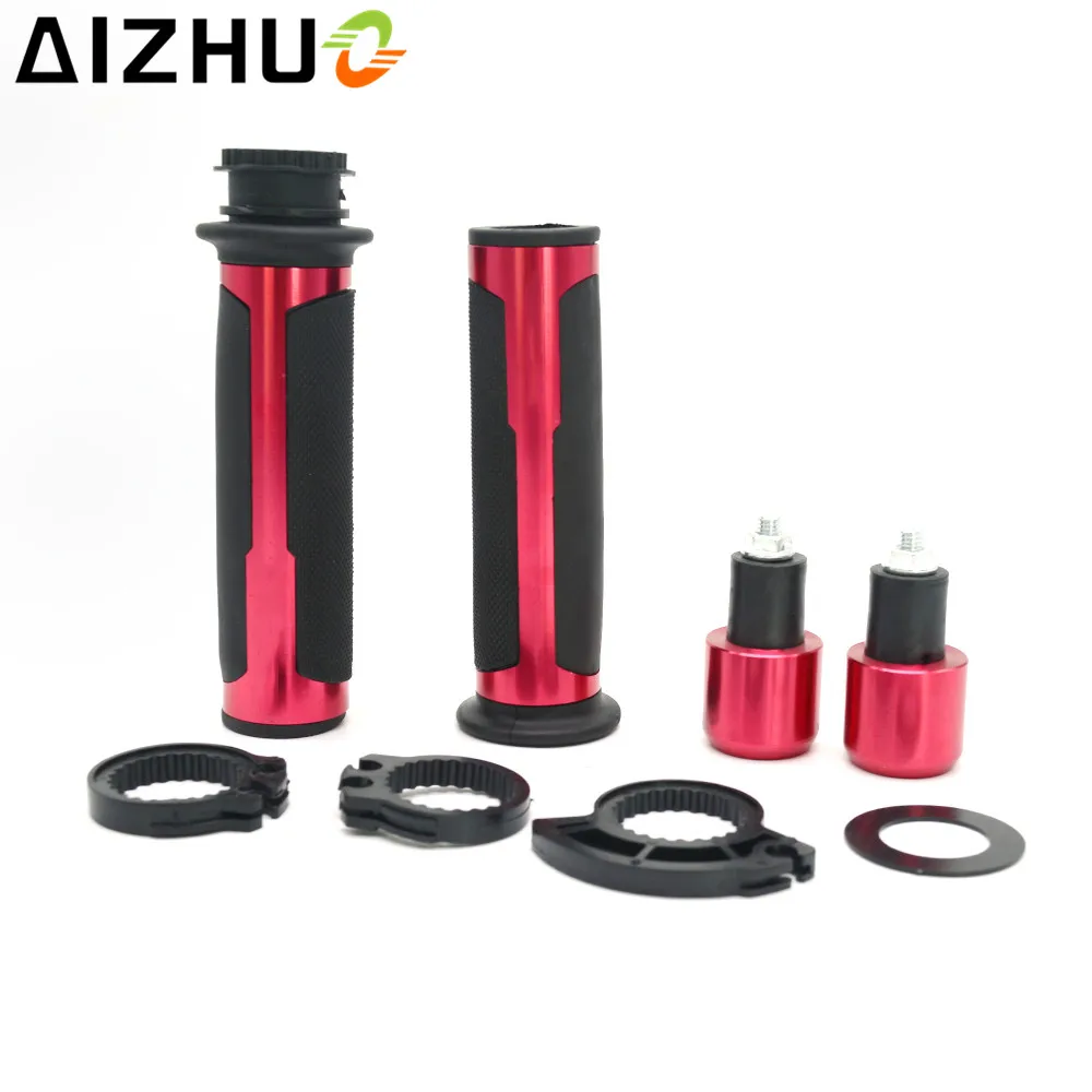22mm Motorcycle Handle Grip CNC Aluminum Rubber Grips For Honda CB400 DIO CB500X CB650F CB600F CB1300 NC750X NC700X VFR 800