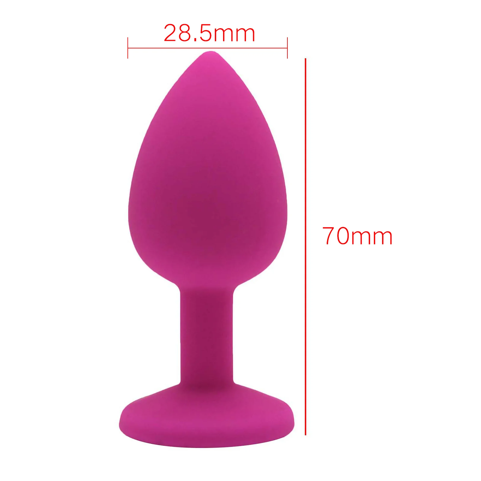 1Pc Rhinestone Plug Insert Toy Plugs Soft Stopper Gags & practical Jokes Toy