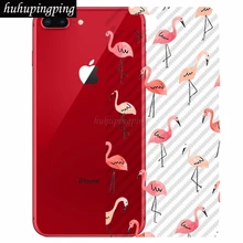 

Luxury Flamingo Printed Drawing Soft Back Film for iPhone 8 Plus 5.5" Anti-Scratch Anti-Fingerprint Carbon Sticker