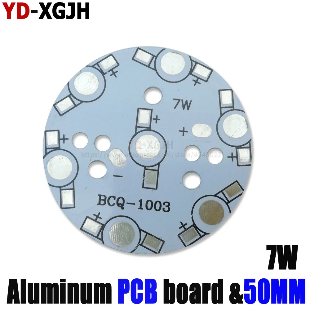 LED высокой мощности люмен PCB панель алюминиевый радиатор база 7 Вт 50 мм для лампы