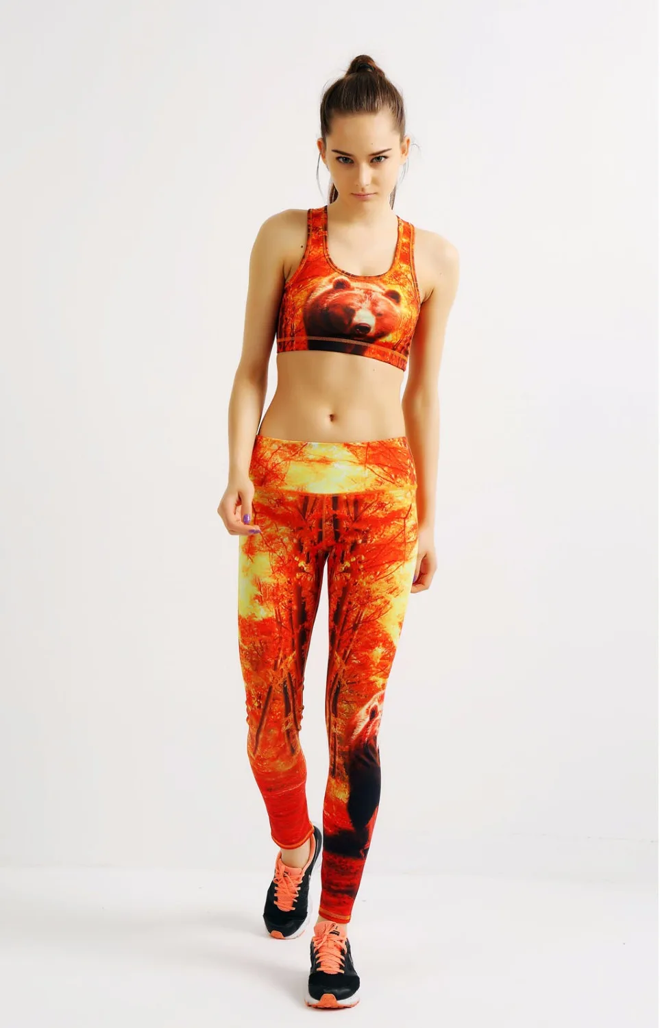 Two Pieces Women Yoga Set Vest+Pants Workout Fitness