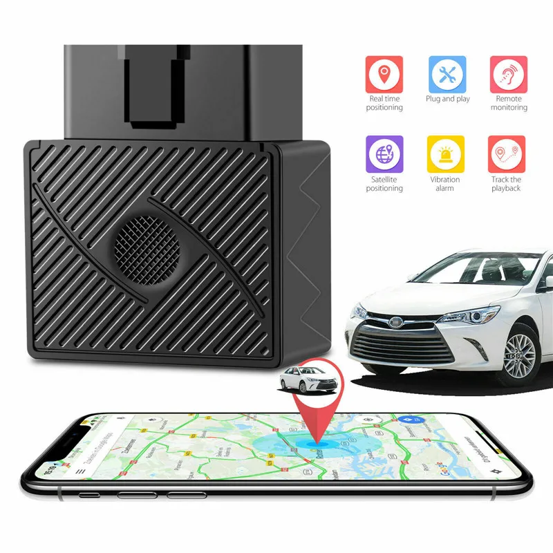 OBD II GPS трекер 16 Pin Plug Play Car GSM OBD2 устройство слежения локатор OBDII с онлайн