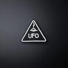 Размер UFO: 3,6X4,0 см вышитая нашивка для одежды, пришивная аппликация, милая тканевая одежда, обувь, сумки, украшение