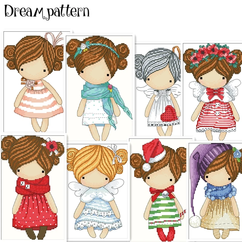 magic dolls cross stitch