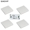 QIACHIP 433MHz AC 220V 1CH Wireless RF Remote Control Switch Wireless Light Switch Push Button 86 Wall Panel Remote Transmitter ► Photo 1/6