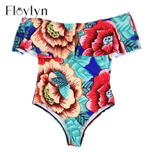 Купальник floylyn Для женщин Одна деталь рюшами Купальники женские цельные костюмы ванный Комплект женский купальный костюм с подкладками плюс Размеры пляжные