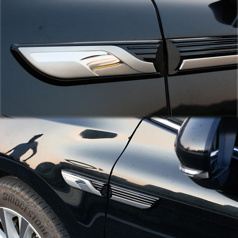  3D Car Styling 4PCS Metal + Resin Side Wing Badge Emblem Car Sticker For toyota camry 2018 accessor
