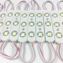 100 PCS 12 V 1,5 W Светодиодный модуль 5054 SMD 3 светодиодный s инъекций объектив IP65 Водонепроницаемый для световой короб для рекламы витрина