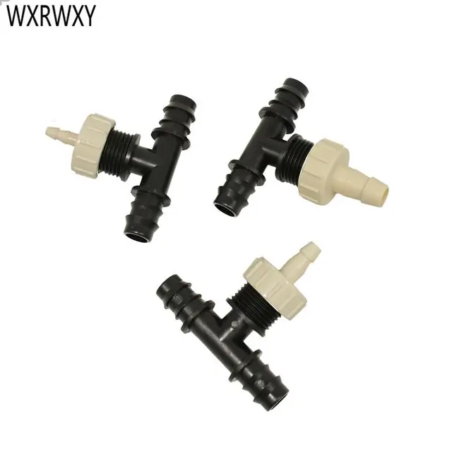 Kerti Tömlő 1/2 „1/4” 3/8 "Redukáló Póló Barb Víz Elosztó 16 Mm - 4 6 8 10 -Es Tee -Csatlakozó 1Db