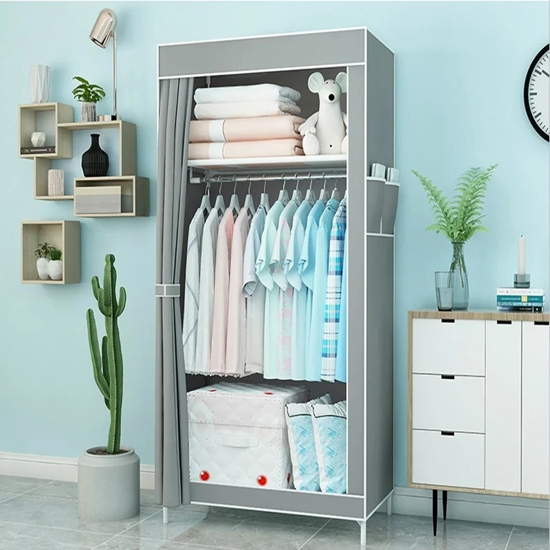 

New Simple Wardrobe Student Dormitory Assembly Cloth Wardrobe Furniture Clothes Storage Cabinet