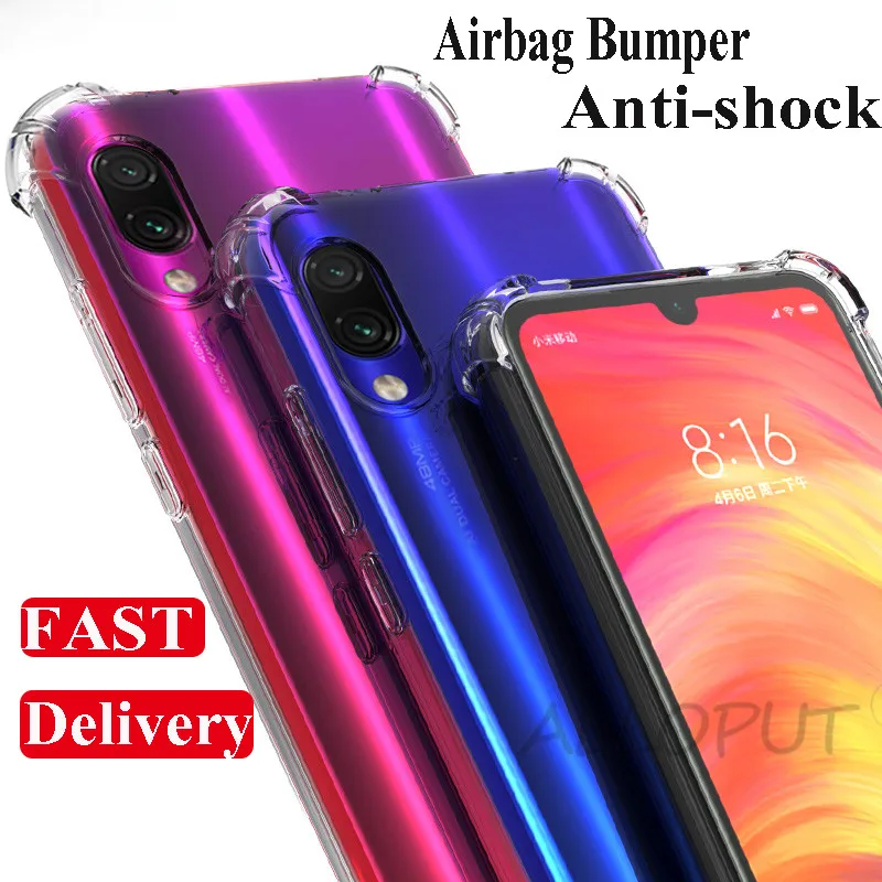 

Shockproof case for Xiaomi Mi 9T pro Mi 9 SE case Redmi Note 7 pro transparent case Mi 8 A2 Lite silicone cover fast delivery