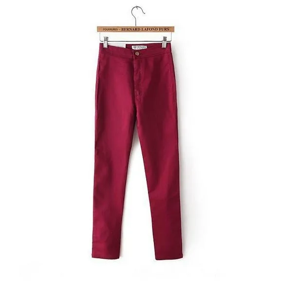 Новинка весны, женские модные узкие брюки-карандаш с высокой талией, повседневные обтягивающие сексуальные Стрейчевые джинсы, брюки