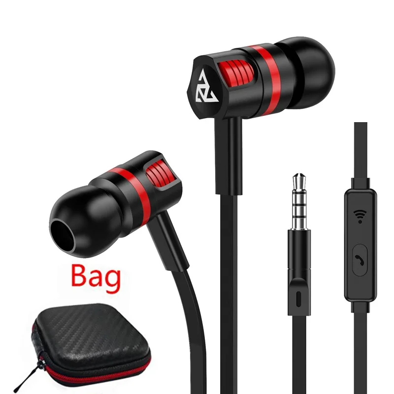 

PTM T2 In-Ear Earphone Super Bass Headset with Microphone Stereo Sound Earbuds For iphone xiaomi samsung Fone De Ouvido 3.5mm