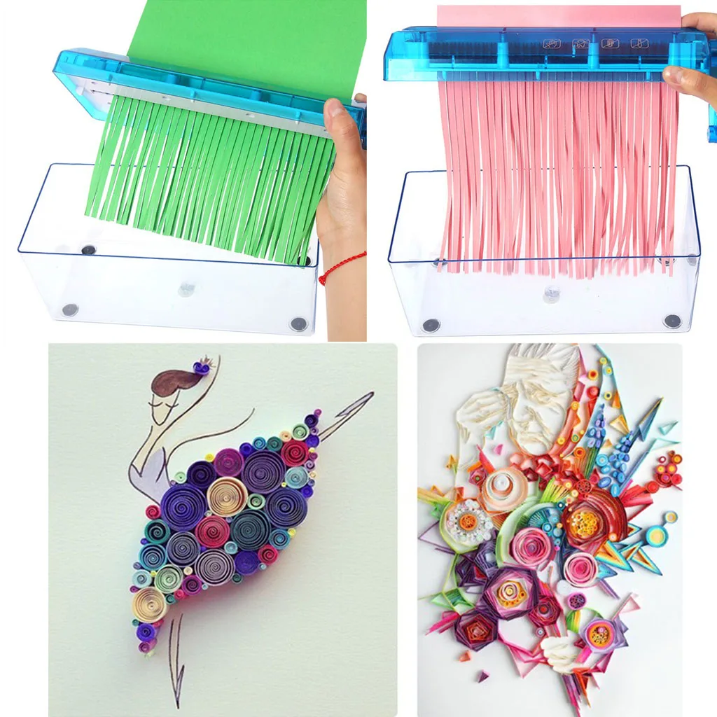 

Mini Hand Shredder Paper Quilling Tools Handmade A4 A6 Paper Document Cutting Machine Tool for Office Home Supplies