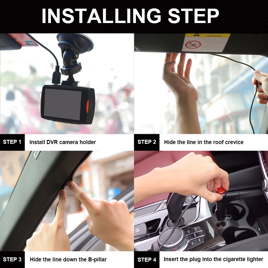 Full HD 1080P Auto Dash Cam Dashcam Dashcamera Car DVR Dash Camera For Car DVR Recorder Video Registrator Mini Avtoregistrator (11)