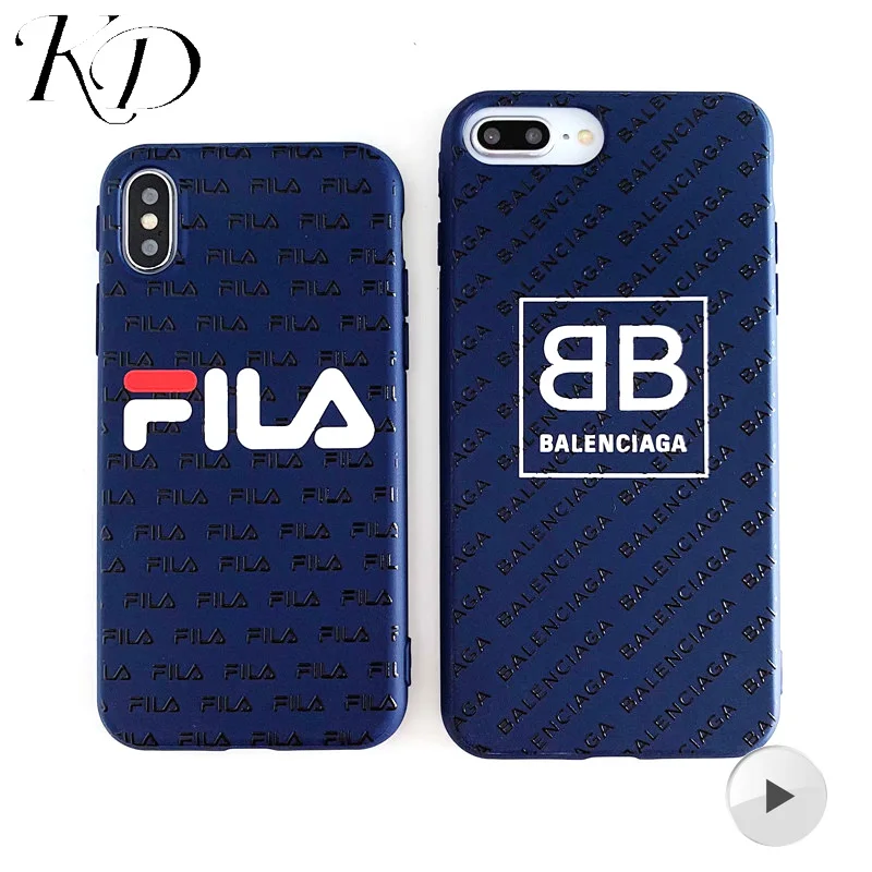 

Phone Cases for iPhone 6 6S 7 8 Plus Luxury Brand 3D Relief Letter Sport Simple Lines Matte for iPhone X 10 XS XR MAX Back Cover