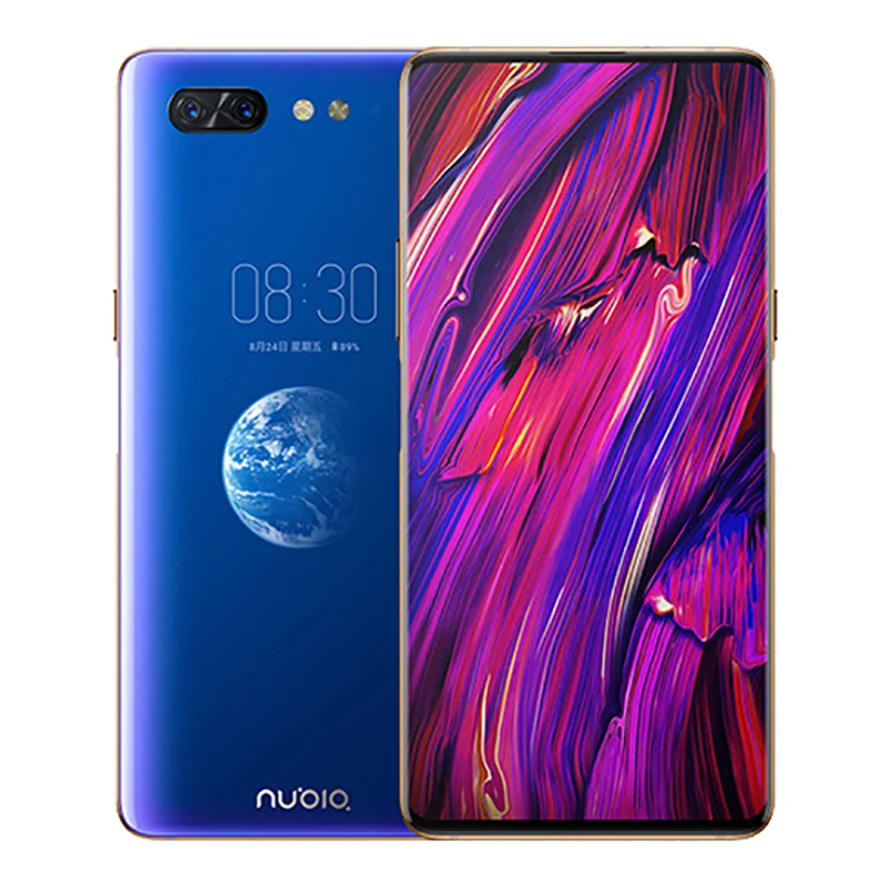 Мобильный телефон Nubia X, 6,26 дюймов, 6 ГБ/8 ГБ ОЗУ, 64 ГБ/128 Гб ПЗУ, Восьмиядерный процессор Snapdragon 845, Android 8,1, двойная камера, 3800 мАч, смартфон