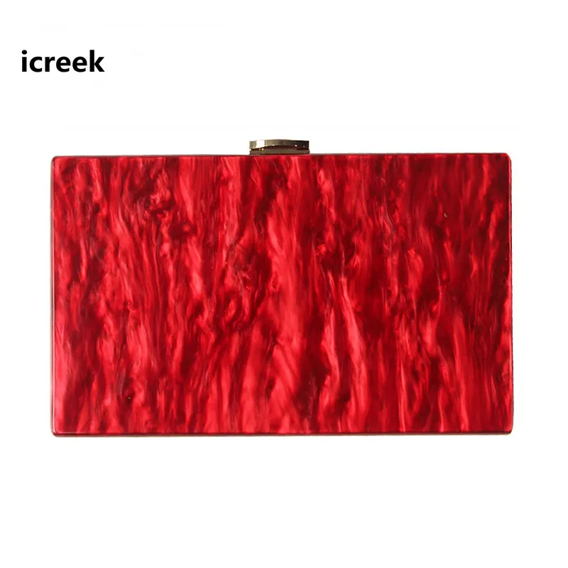 

19 Brand designer new fashion solid handbag cute pure red evening bag pearly shoulder bag clutch purse party prom messenger bags