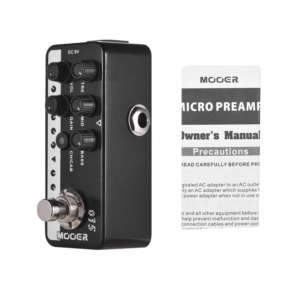 Mooer бадминтонных ракеток 015 коричневый задержка звука эффекты реверберации процессором цифровой Предварительный усилитель гитарная педаль двойной Каналы 3-полосный