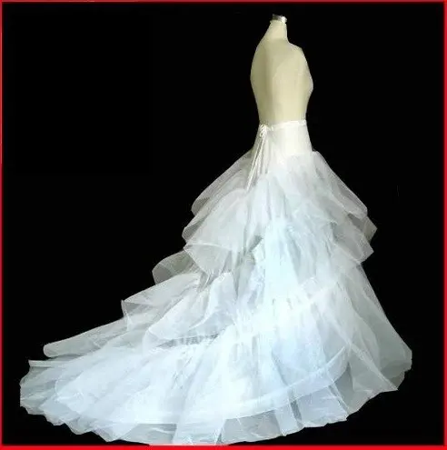 

BRIDAL GOWN PETTICOAT Crinoline with chapel train adjustable wholesale/retail
