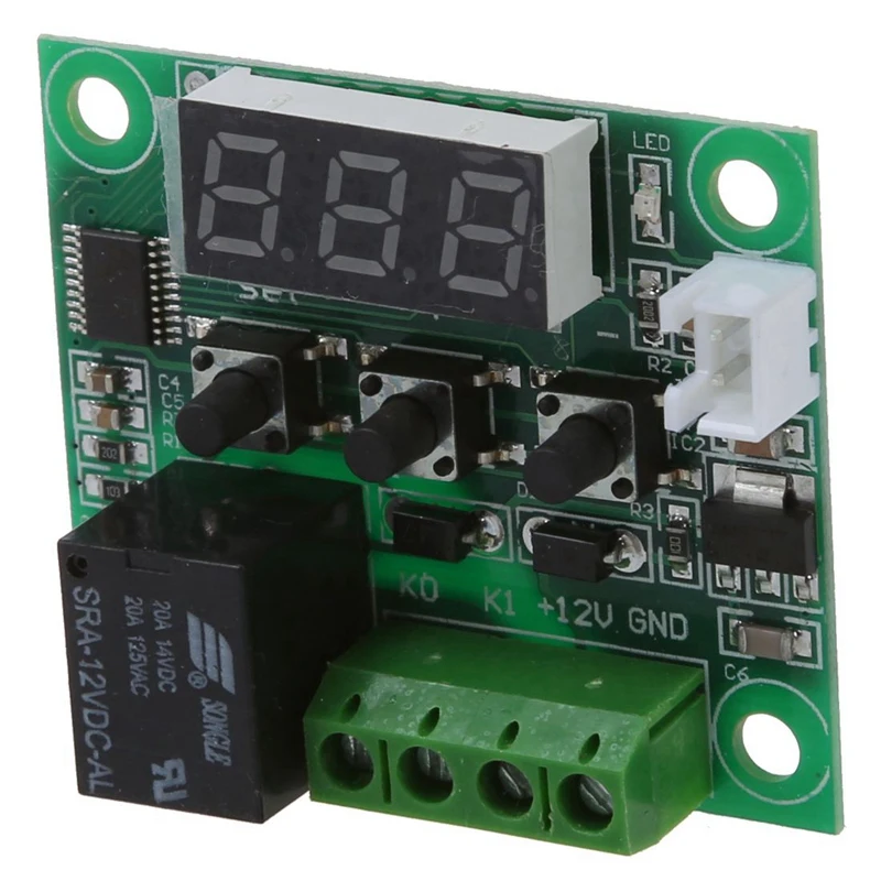 DSHA DC 12V термостаты датчик температуры переключатель-50 ~ 110 ° C & Автоматизация DC 12V Светодиодный дисплей цифровой таймер задержки Contr