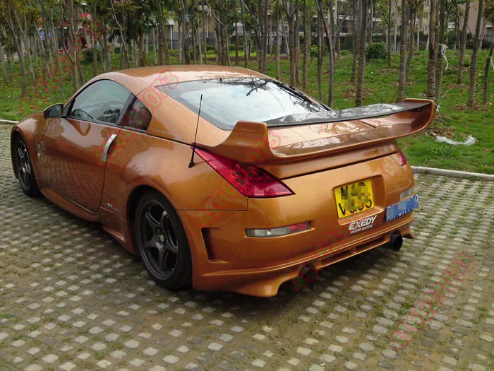 Подходит для Nissan 350Z 350Z Z33 Fairlady углеродного волокна задний спойлер заднего крыла