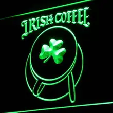 I949 ирландская кофейная чашка магазин Shamrock Декор неоновый свет знак включения/выключения 20+ цвета 5 размеров