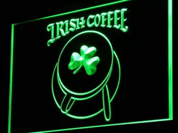 

i949 Irish Coffee Cup Shop Shamrock Decor Neon Light Sign On/Off Switch 20+ Colors 5 Sizes