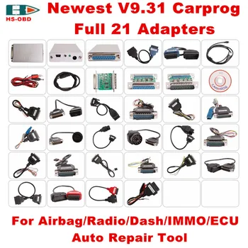 

2017 Newest Car prog Carprog V9.31 Full 21 Adaptor Professional Carprog ECU Programmer Auto Repair Airbag Reset Tools best price