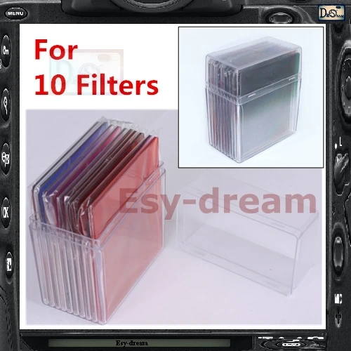 Plastic Filter Storage Holder Container Box Case for 10 Filters Cokin
