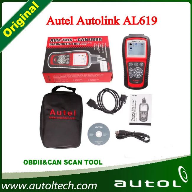 Car Diagnostic Scanner OBD2 Code Reader Autel AutoLink AL619 Autel AL 619 Scanner