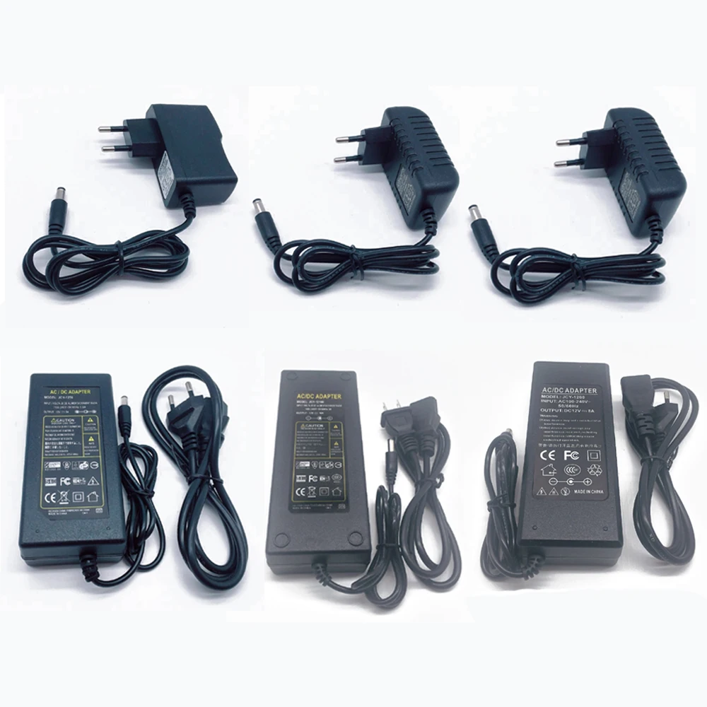 

1 x AC 100V - 240V to DC 12V 1A 2A 3A 5A 6A 8A lighting transformers Power Supply Adapter Converter Charger For LED Strip light