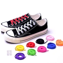 1 пара 105 см без галстука ленивые шнурки эластичный резиновый шнурок с пряжкой