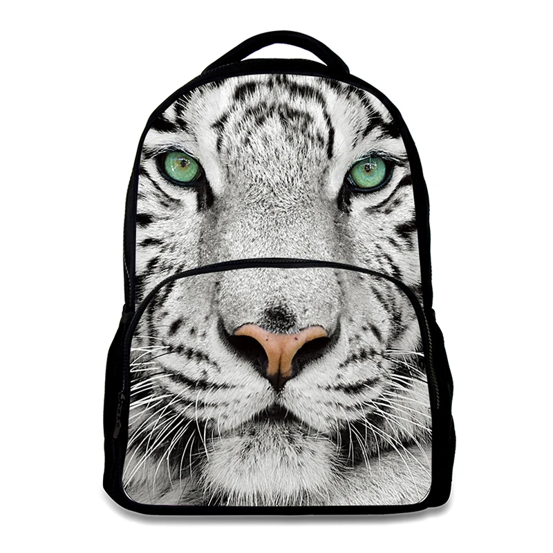 

white tiger design backpack School backpack Portable school bag for Boys Girls High Quality material daypack for school use
