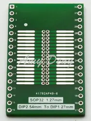 20 шт./лот SOP32 отложным воротником DIP32 адаптер Ширина плиты тела SOIC32 преобразует сиденье DIP1.27 отложным воротником 2.54