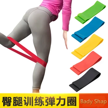 

5pcs/set 50cm Elastic Tension Resistance Bands5 Levels Rubber Loops Bands Yoga Bodybuilding Muscle Fitness Equipment Expander