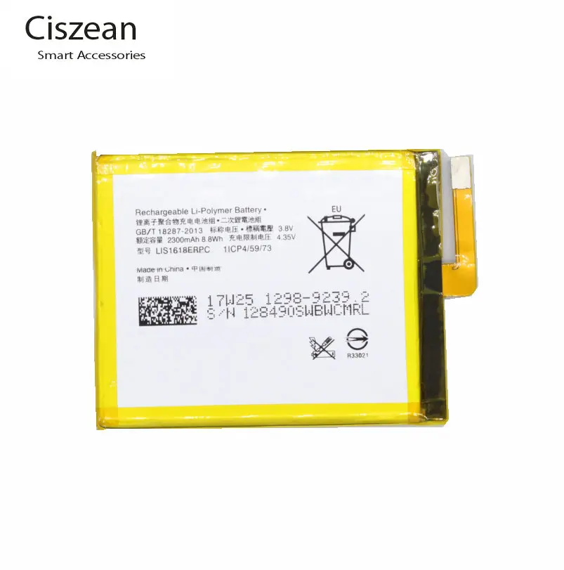Ciszean 1x2300 мАч LIS1618ERPC сменная батарея для SONY Xperia XA F3111 E5 F3116 F3115 F3311 F3112 F3313 сотовый телефон