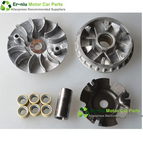 

WH125 Scooter Variator Moped High Performance Variator Kit with Roller Weights, Drive Pulley for WH125